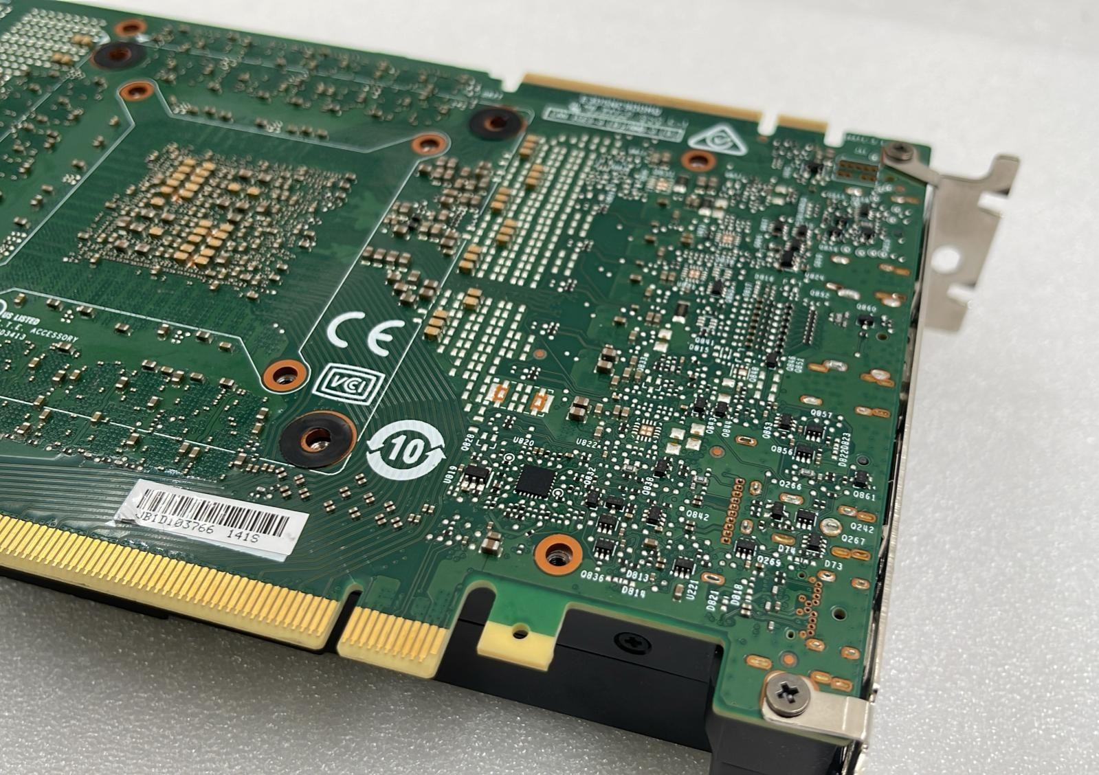 NVIDIA RTX 2080 Ti PCIe connector close-up