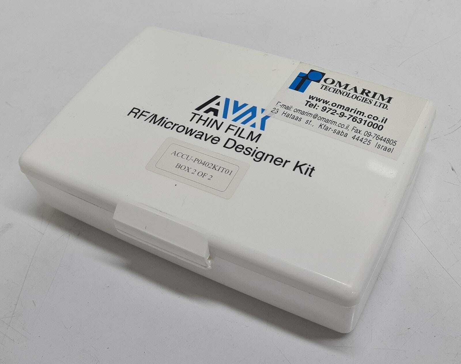 AVX Thin Film RF Microwave Designer Kit ACCU-P0402KIT01 Type1300 2.2pF-22.0pF #2