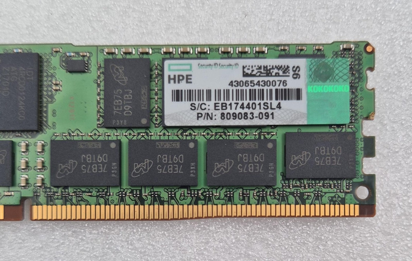 [LOT 8] MICRON 32GB 2RX4 PC4-2400T MTA36ASF4G72PZ-2G3B1IK SERVER MEMORY RAM *HPE