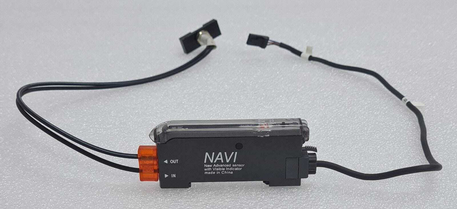 PANASONIC SUNX NAVI FX-411 Photoelectric Sensor W/ FD-W8 Fiber Optic