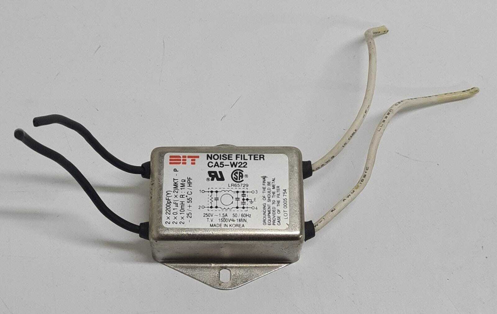 BIT NOISE FILTER CA5-W22 250V 1.5A 50/60Hz [Lot Of 5]