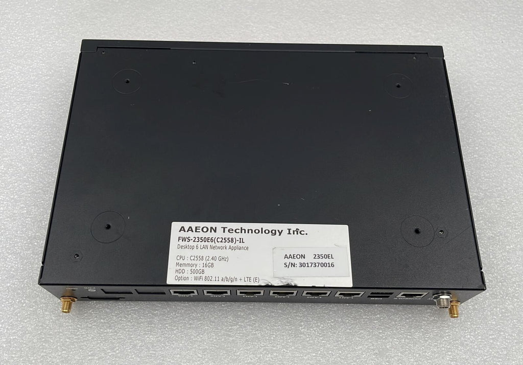 AAEON FWS-2350E6 Desktop 6 LAN Network Appliance
