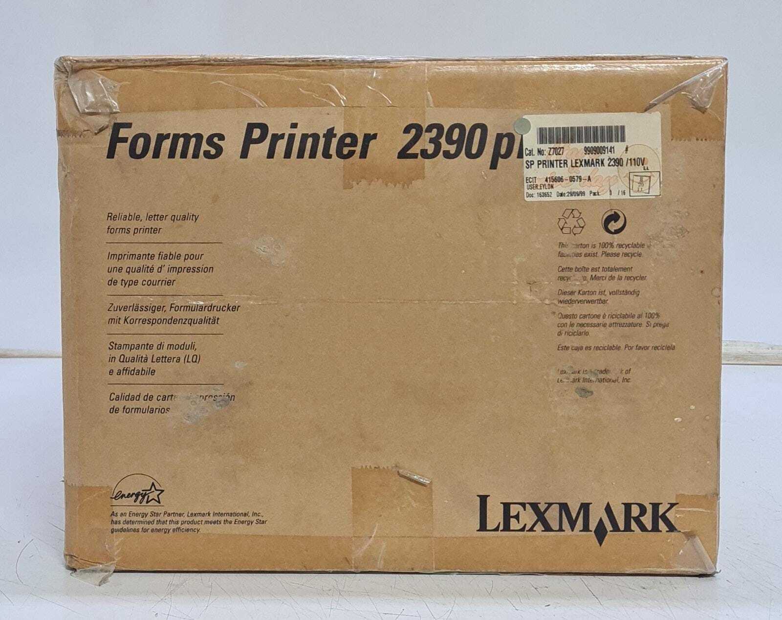 NEW - LEXMARK FORMS PRINTER 2390 PLUS 300CPS DOTPR DOT MATRIX SP 110V