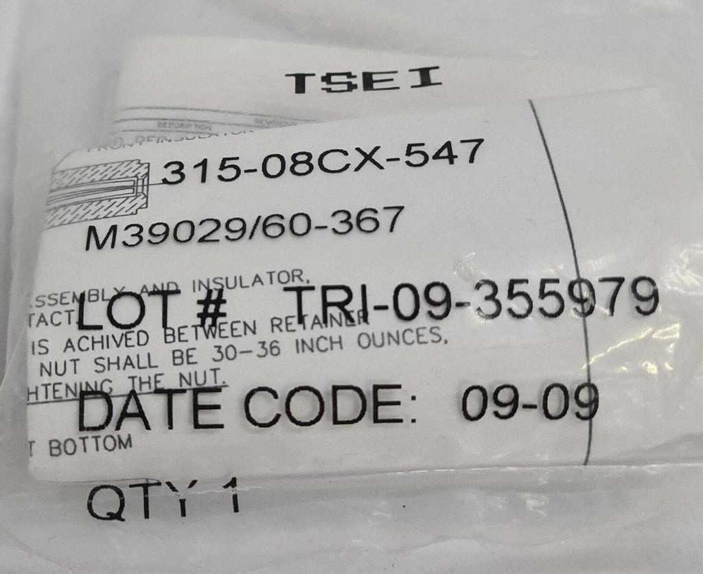 [LOT 4] NEW Sealed - TSEI Pin Socket 315-08CX-547  M39029/60-367