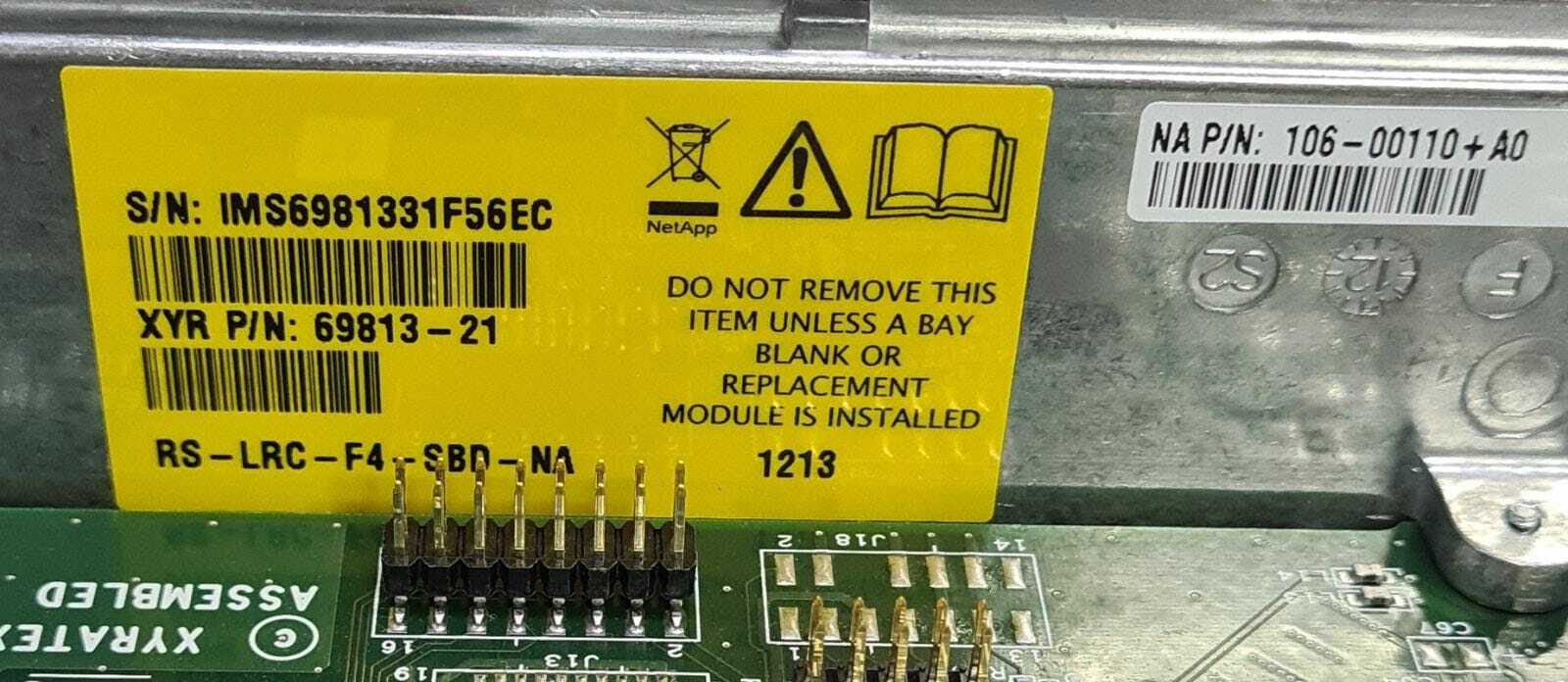 [LOT OF 4] NetApp ESH4 Controller Module 4GB 69813-21 RS-LRC-F4-SBD-NA XYRATEX