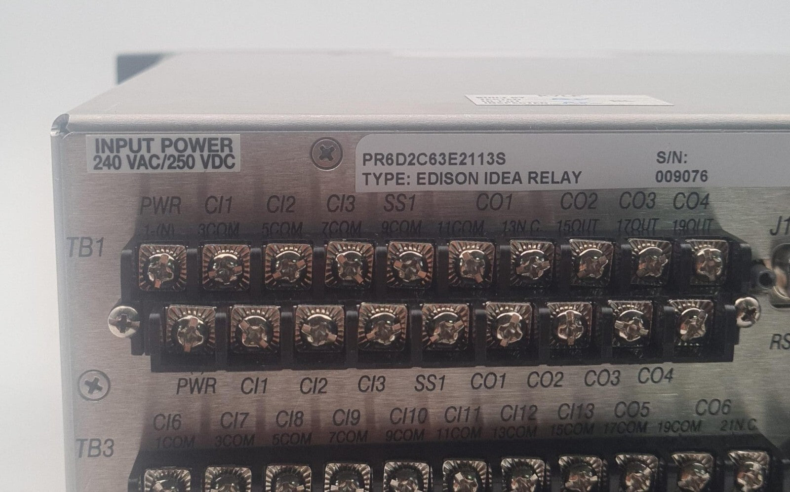 COOPER Power Systems Edison idea PR6D2 RELAY PR6D2C63E2113S 240VAC iDP-210