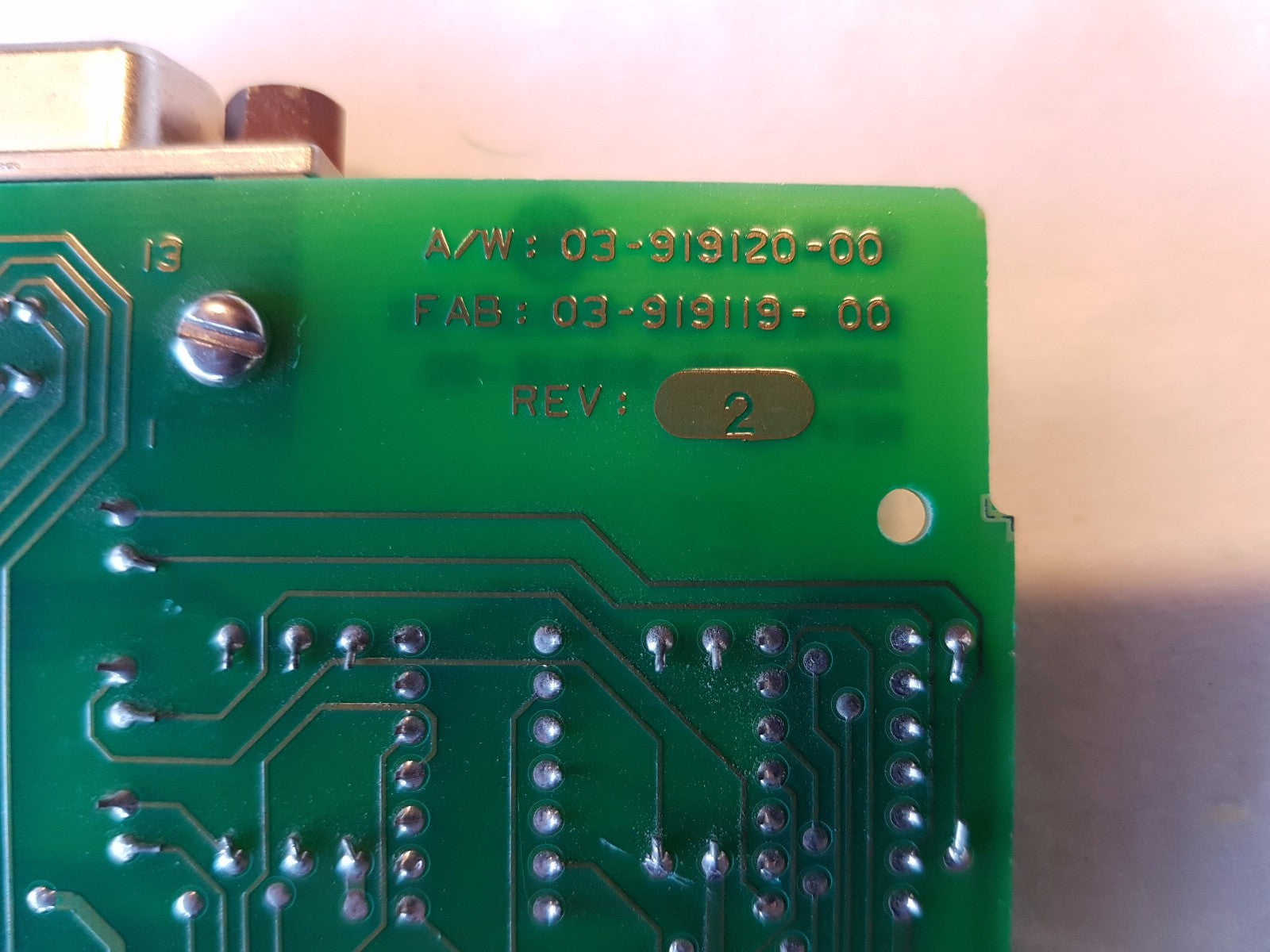 Varian GPIB PCB Board 03-919121-00 03-919118-00 Rev 2