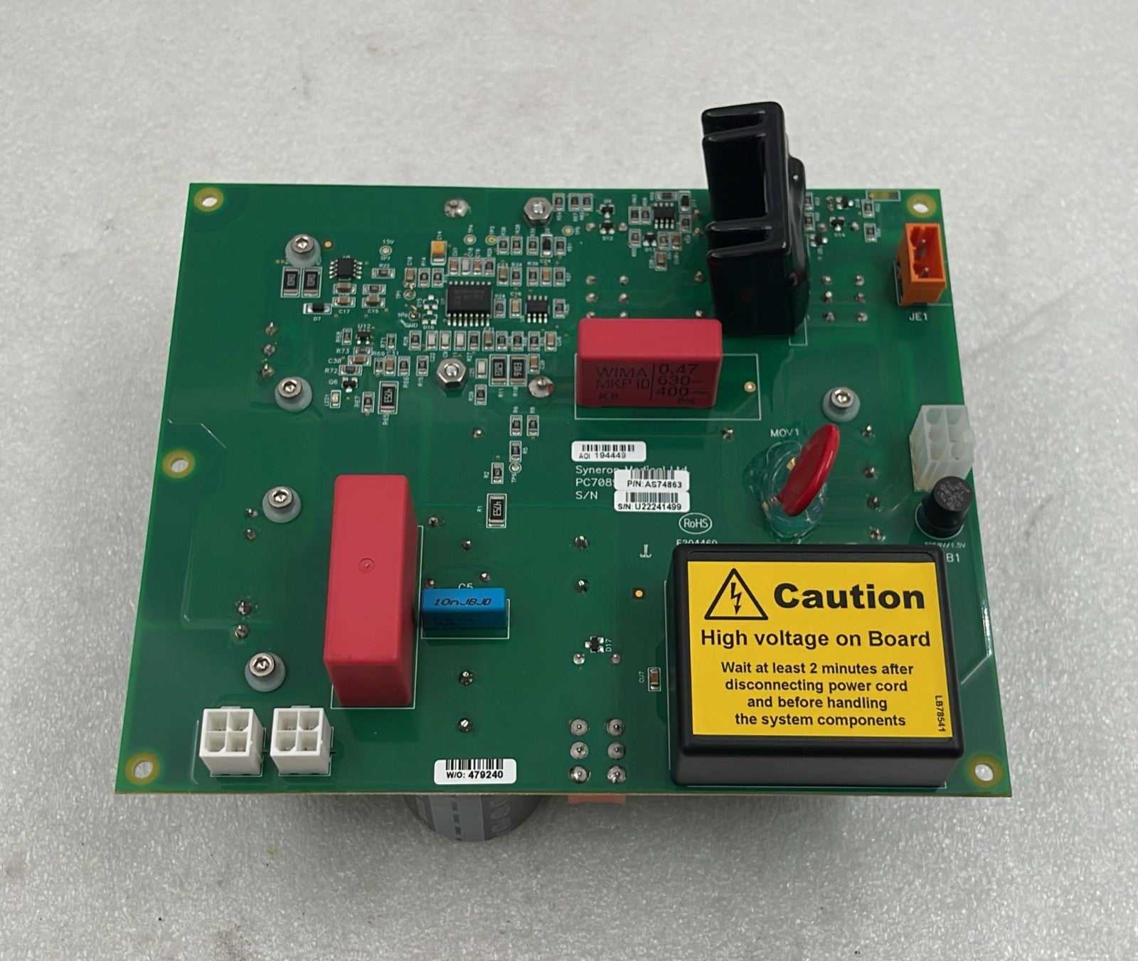 Syneron Candela medical power supply board top view