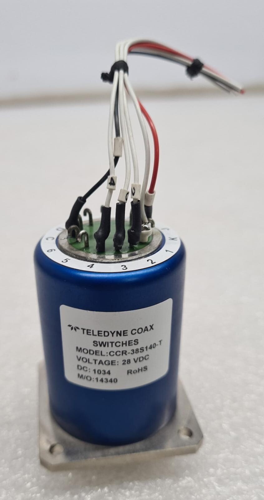 TELEDYNE COAX SWITCHES CCR-38S140-T COAXIAL SWITCH 28VDC