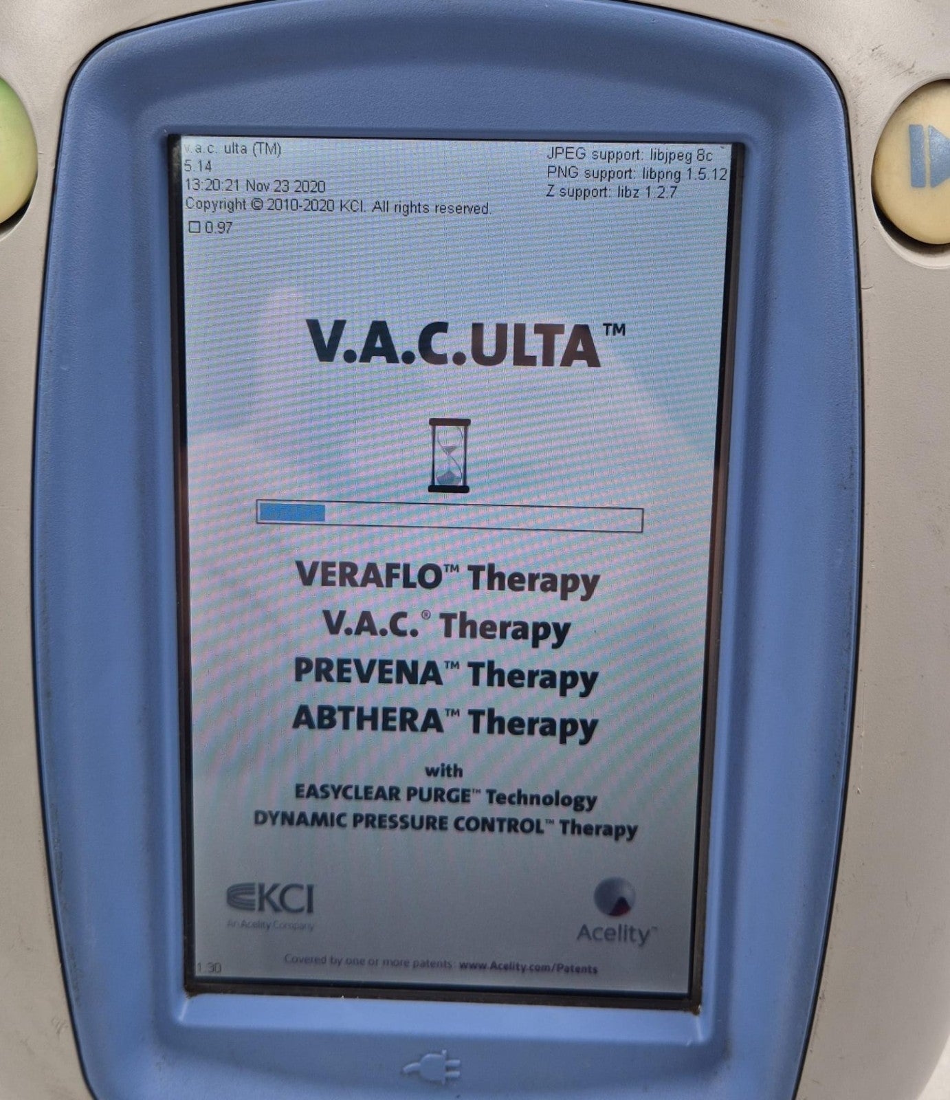 KCI VAC ULTA 60400 Negative Pressure Wound Therapy Unit Vacuum Healing System