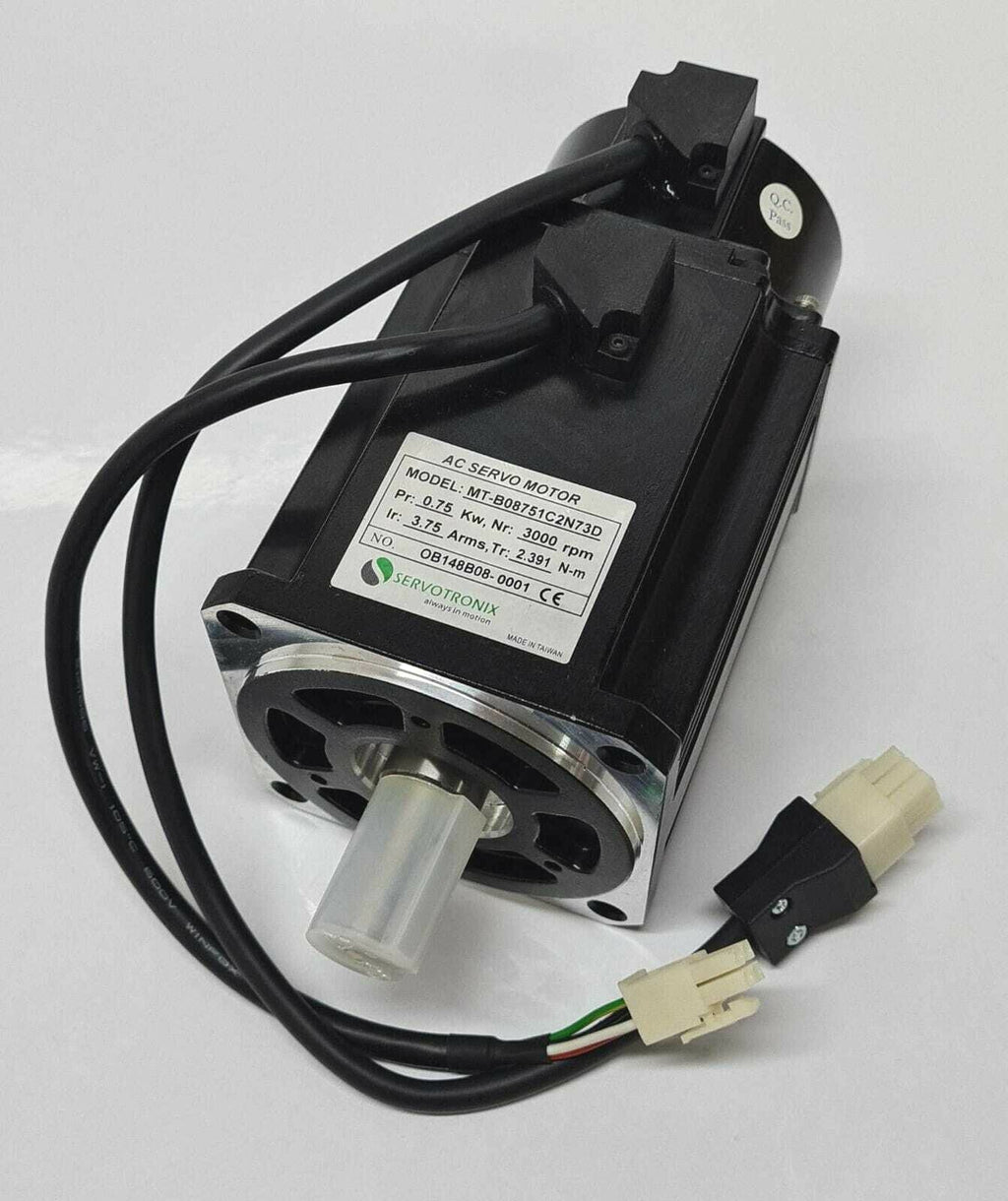 Servotronix MT-B08751C2N73D AC Servo Motor 0.75KW 2.4NM 3000RPM