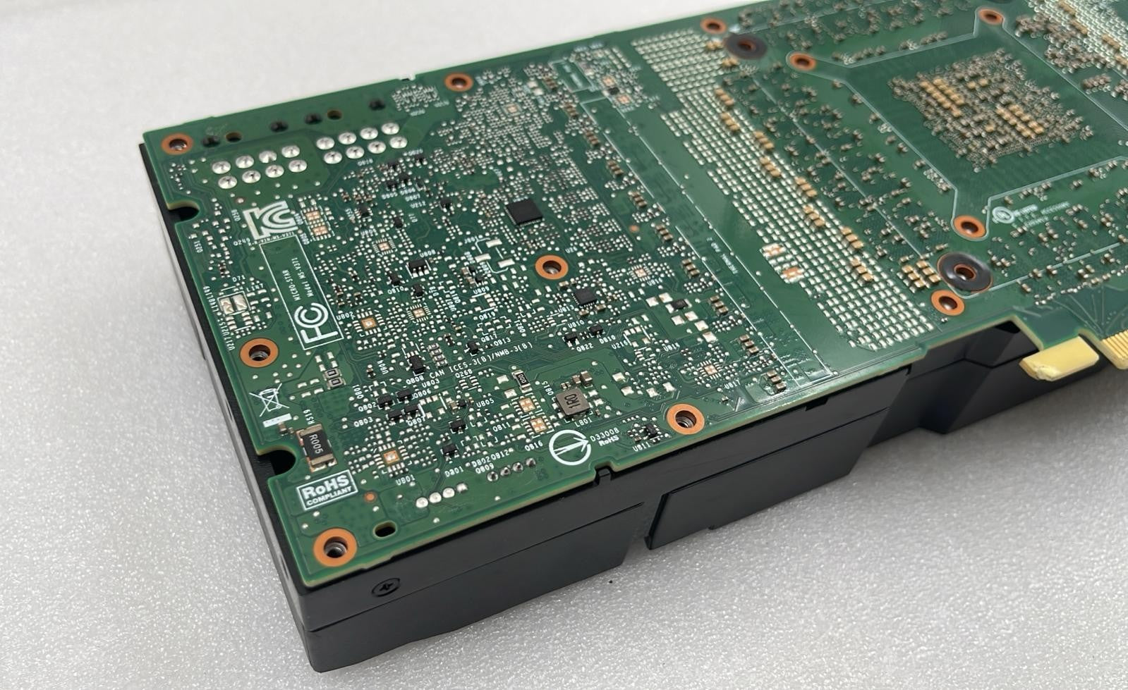 NVIDIA RTX 2080 Ti graphics card bottom edge view