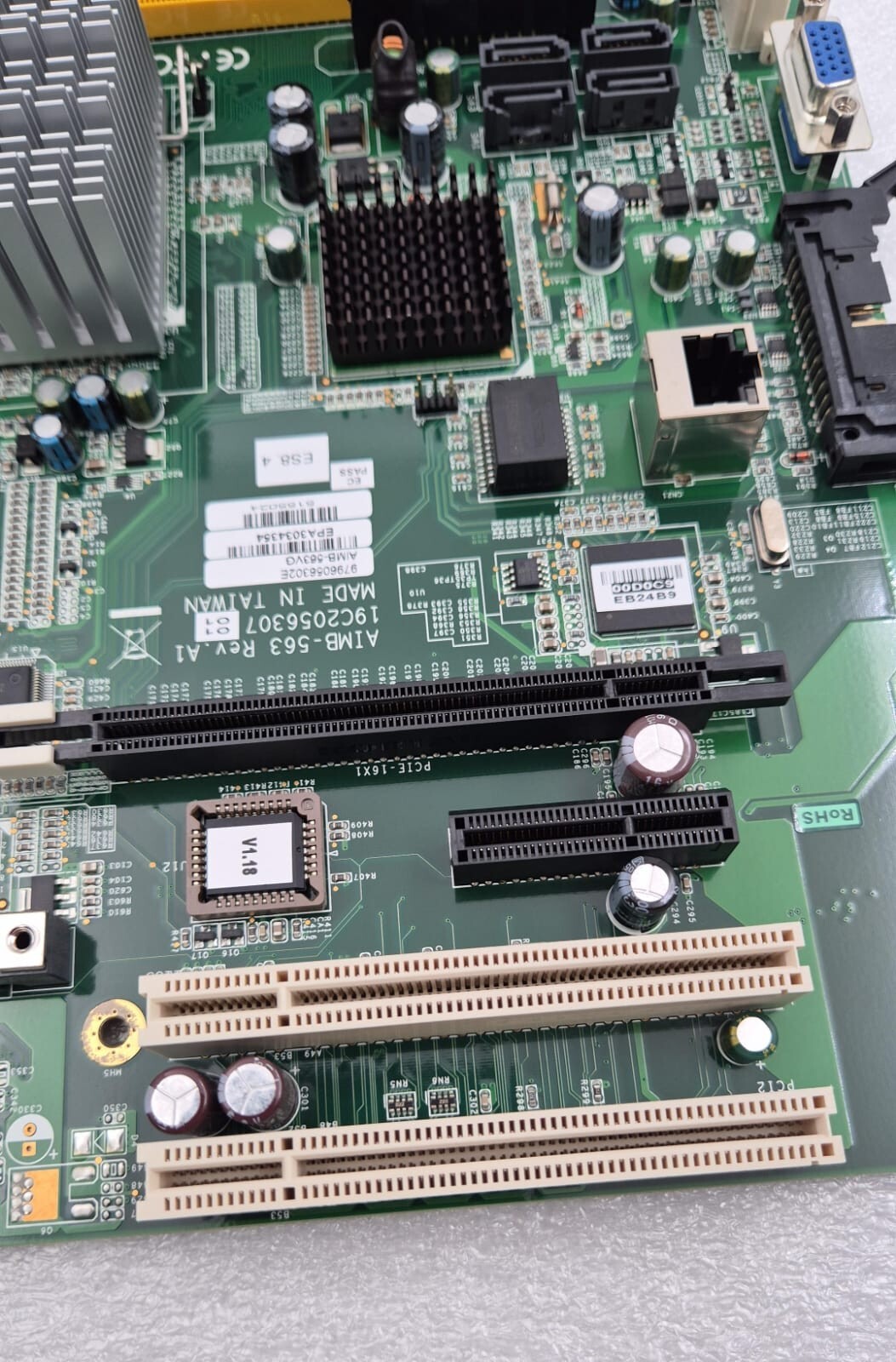 GE LOGIQ E9 ULTRASOUND MAIN BOARD AIMB-563 19C2056307 9796056302E AIMB-563VG