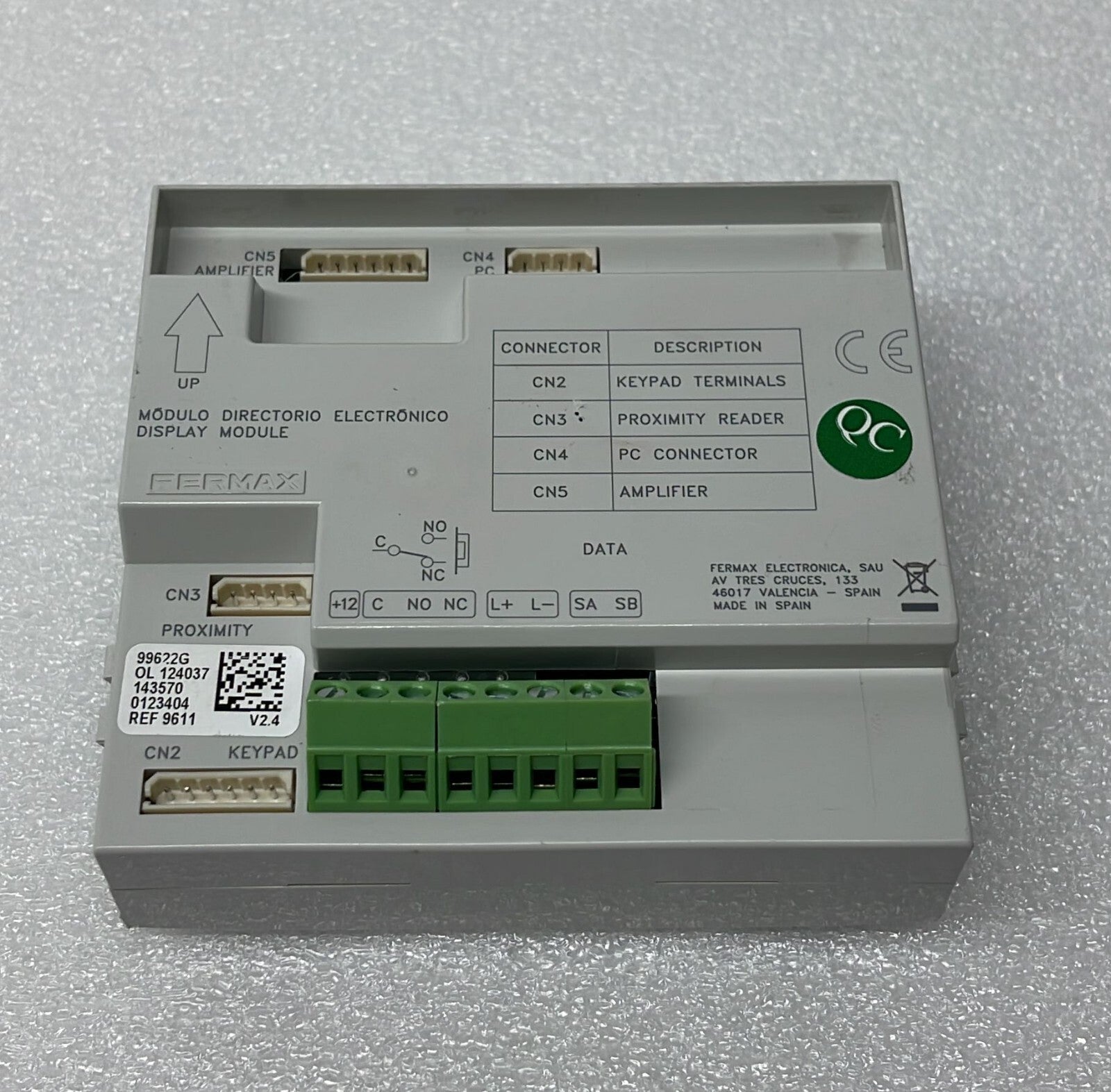FERMAX REF. 9611 Digital Display VDS/BUS2 Cityline