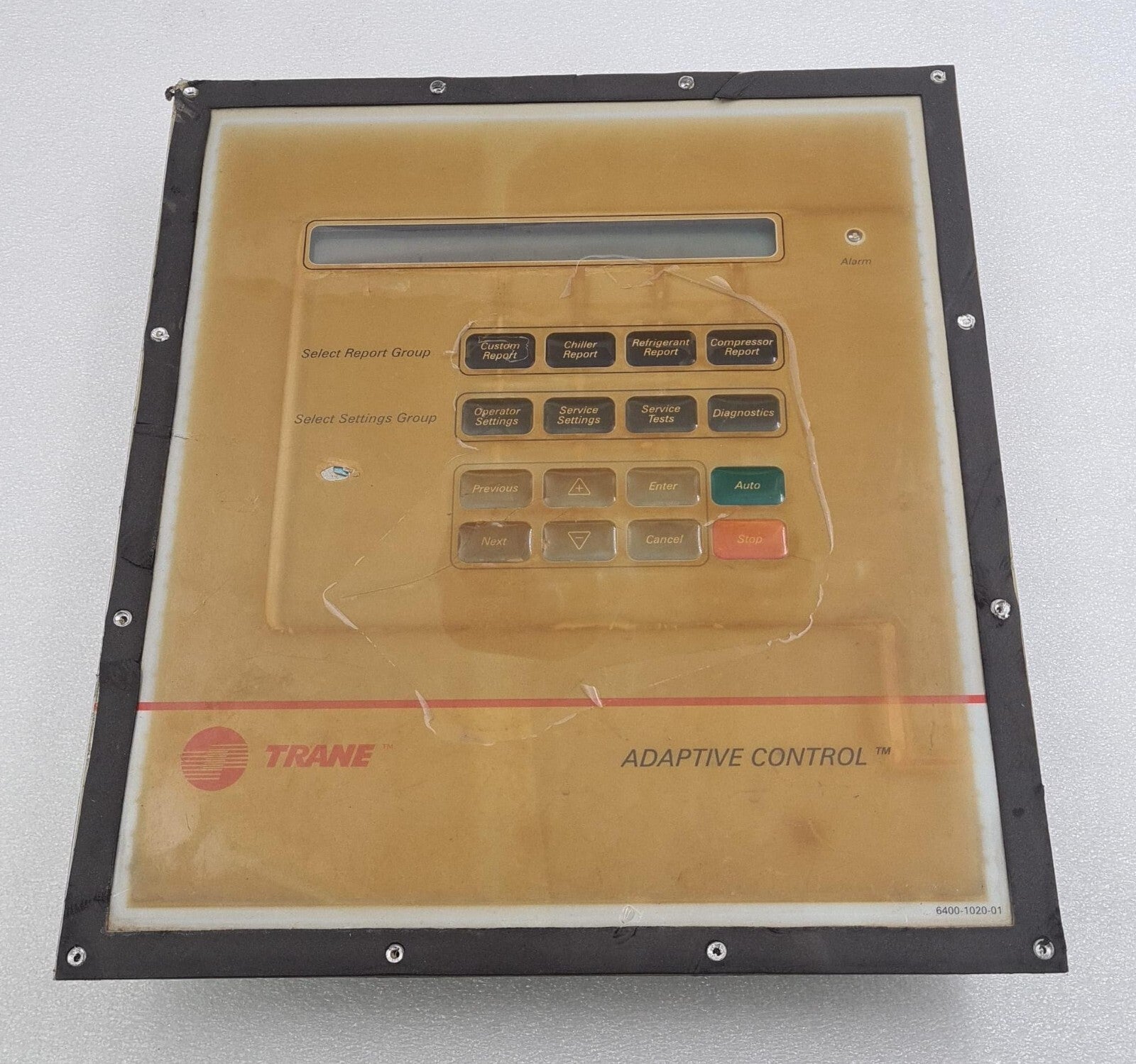 TRANE 6400-1020-01 ADAPTIVE CONTROL X13650781-02 Rev B HMI