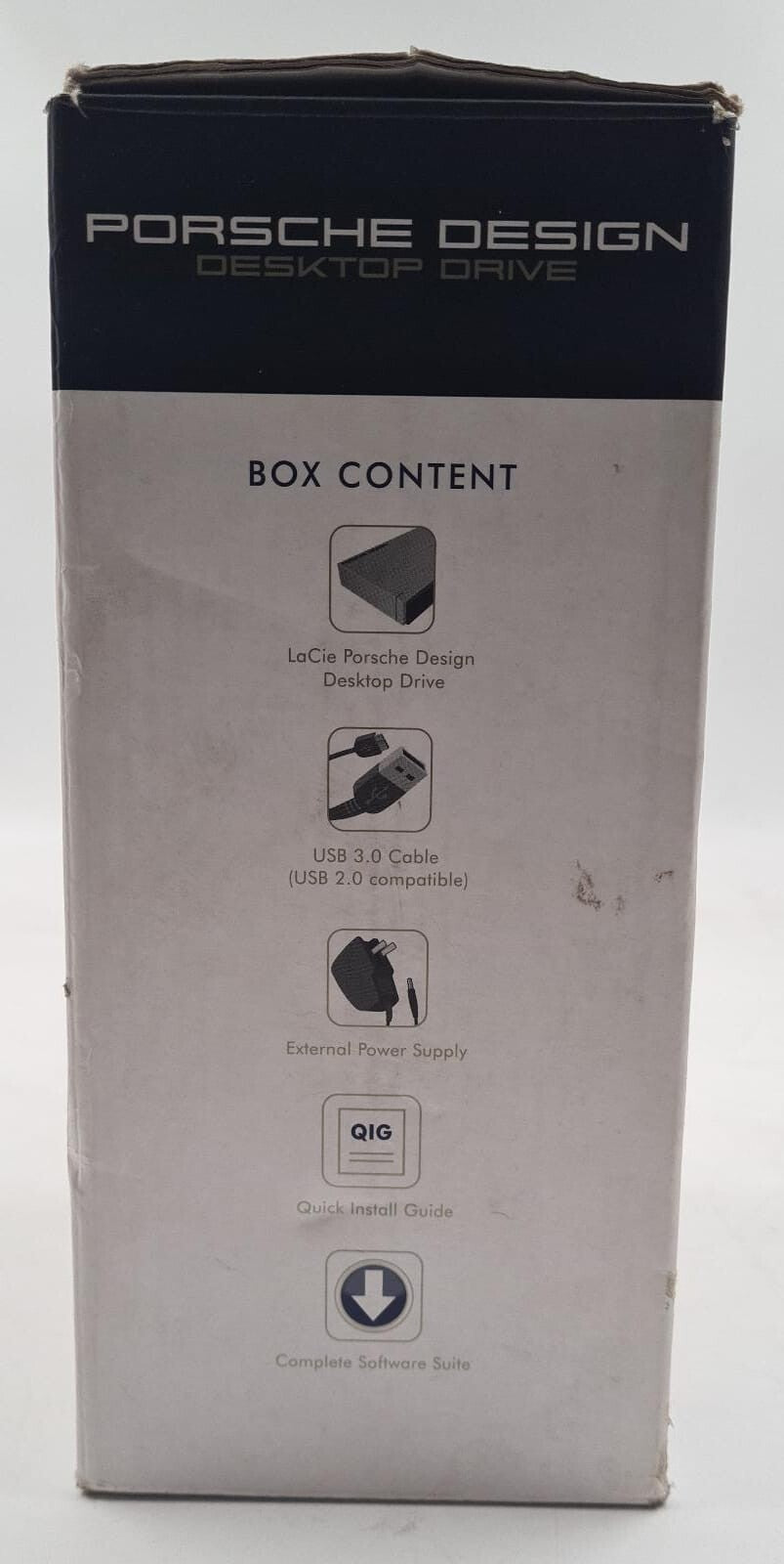 NEW - LACIE Porsche Design DESKTOP External Hard Drive 3TB USB 3.0 / 2.0