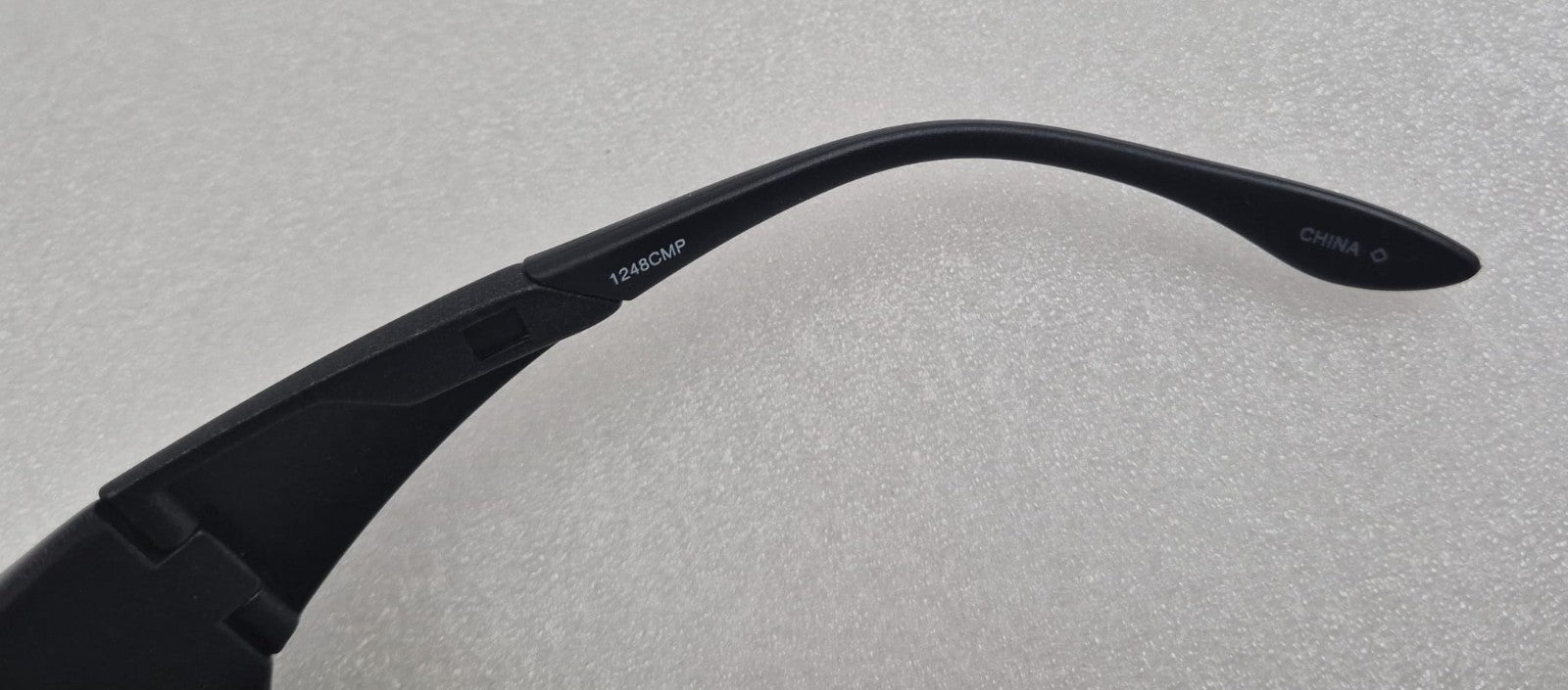 Honeywell laser protective glasses frame marking close-up