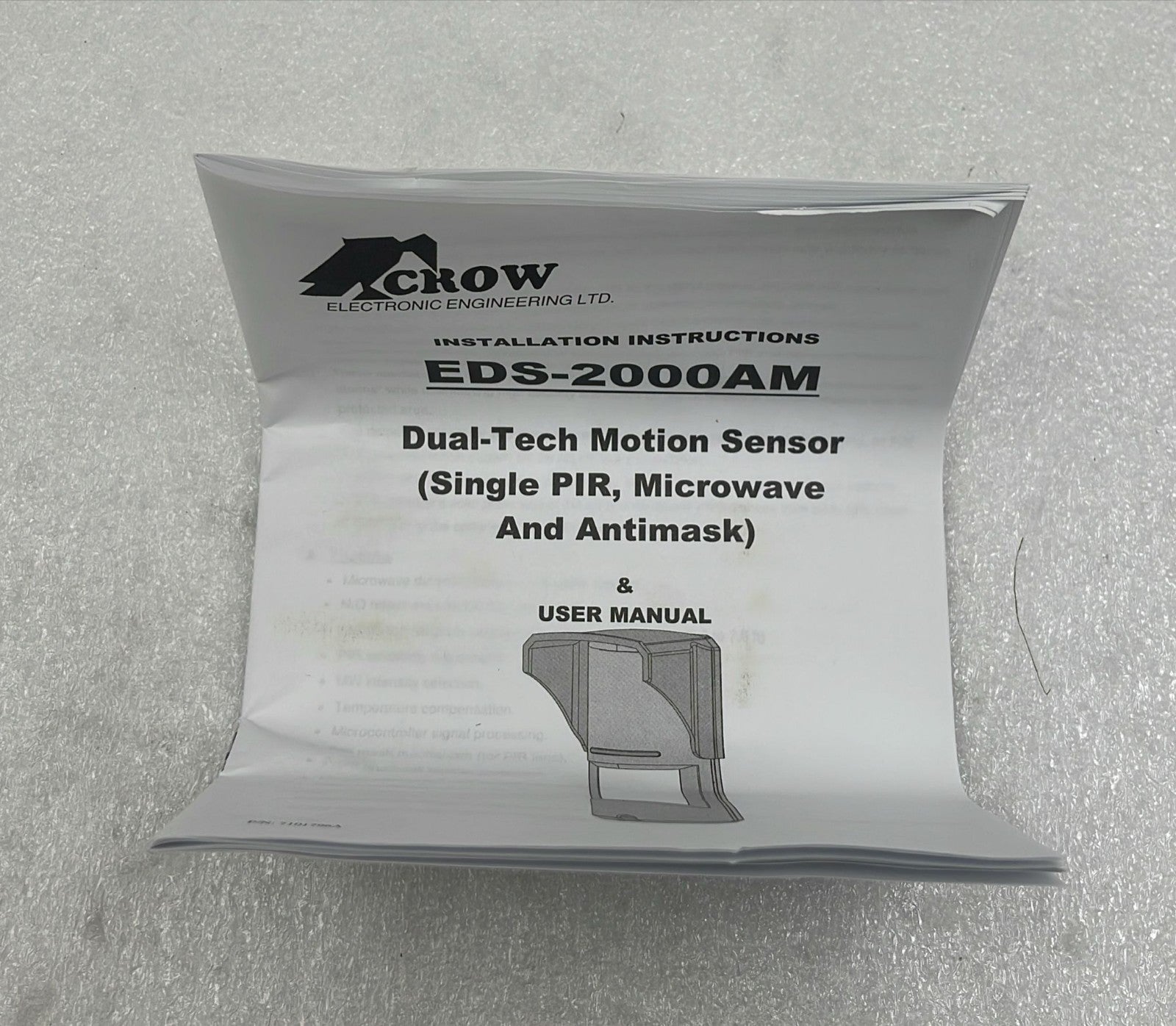 CROW EDS-2000 AM serial label detail