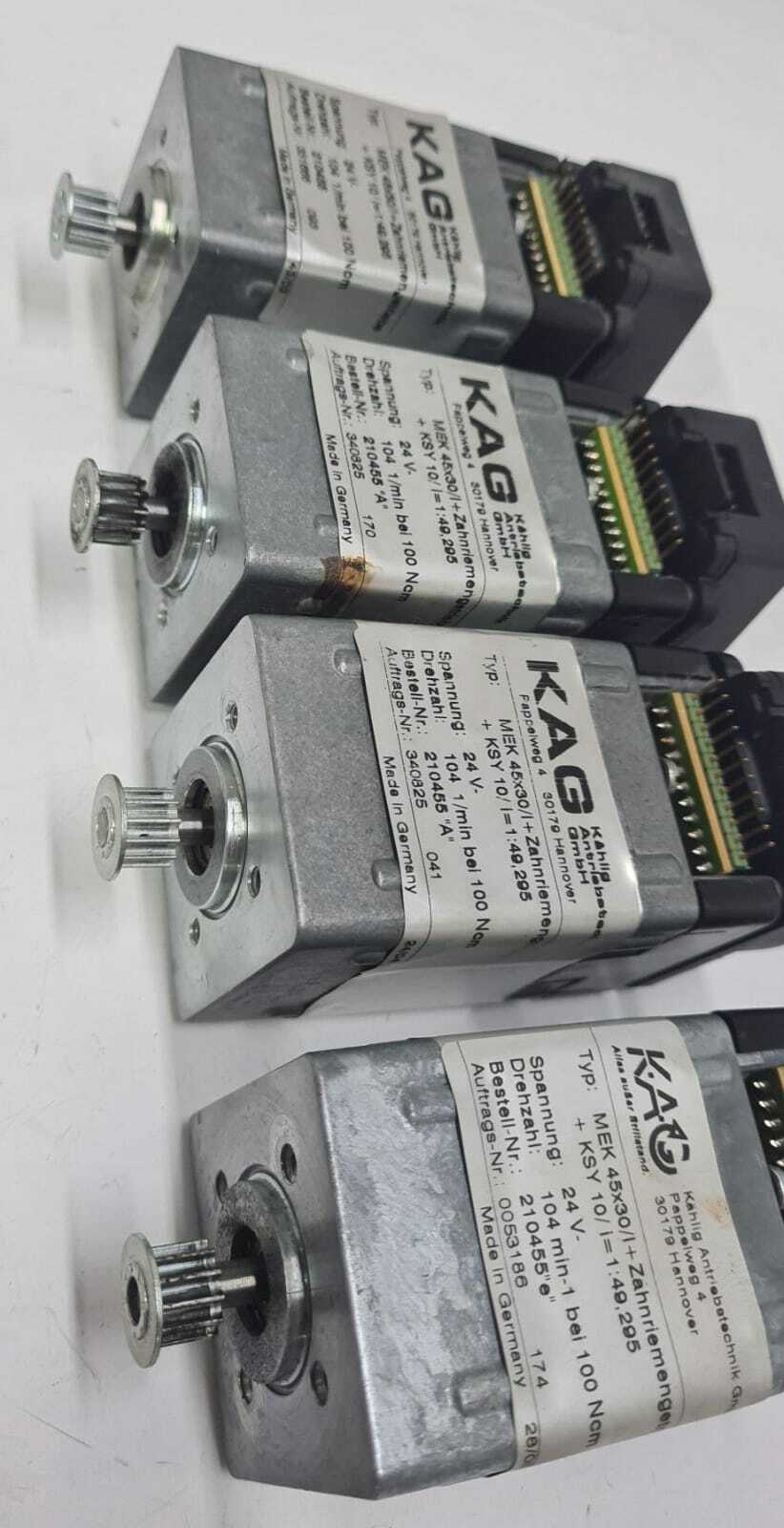 [LOT OF 4] KAG MEK 45x30 210455 / 210455"A" / 210455"e" Motor 24V 104 RPM