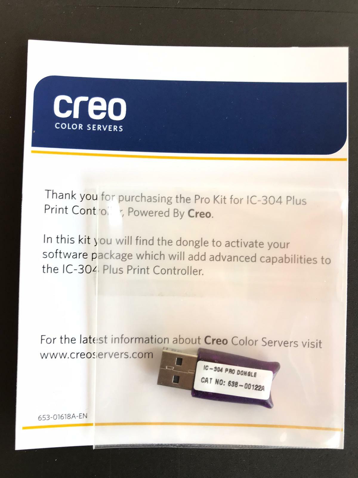 CREO Color Servers IC-304 Plus Print Controller Pro Kit USB Dongle