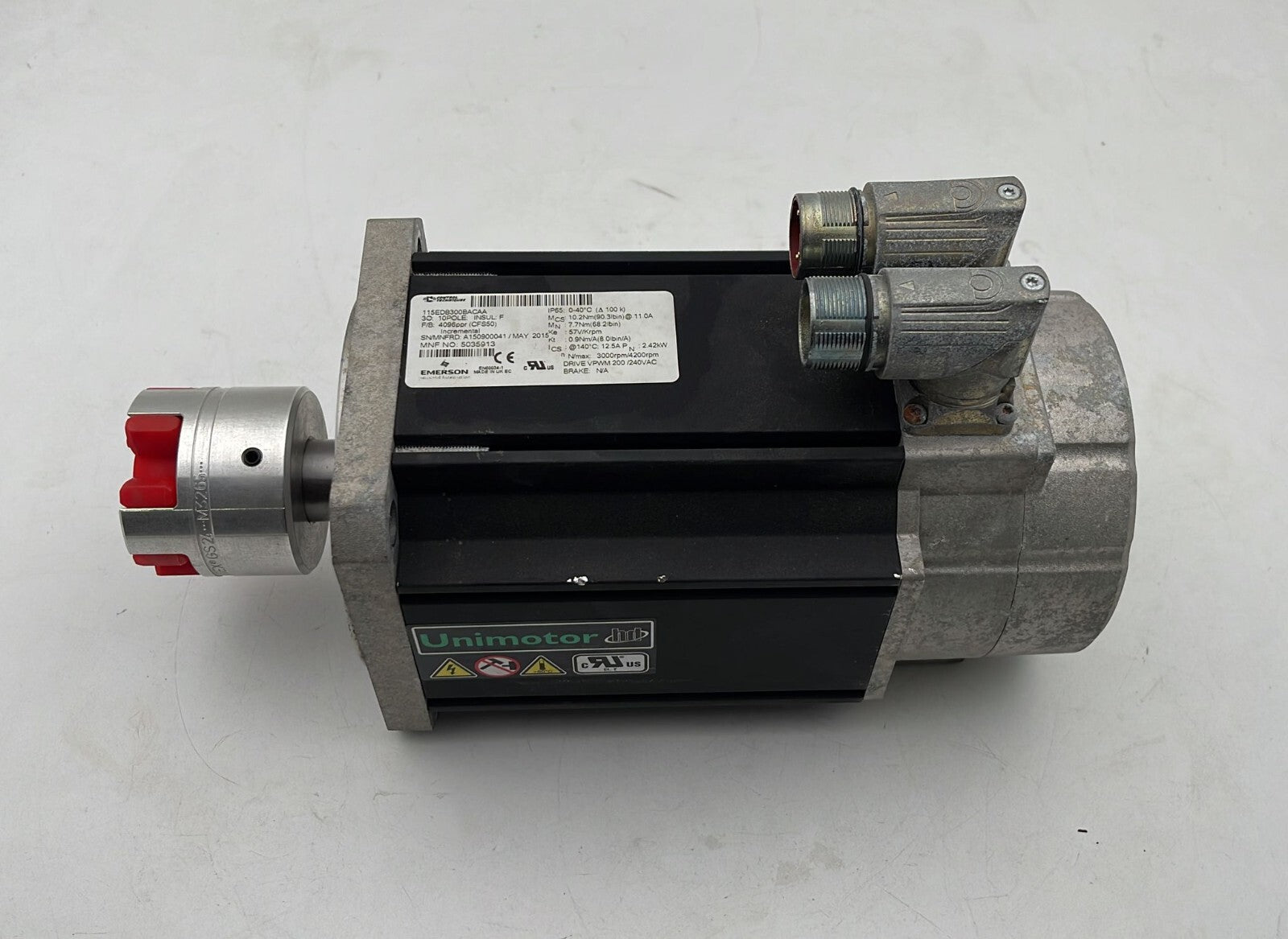 Emerson Control Unimotor 115EDB300BACAA Servo Motor