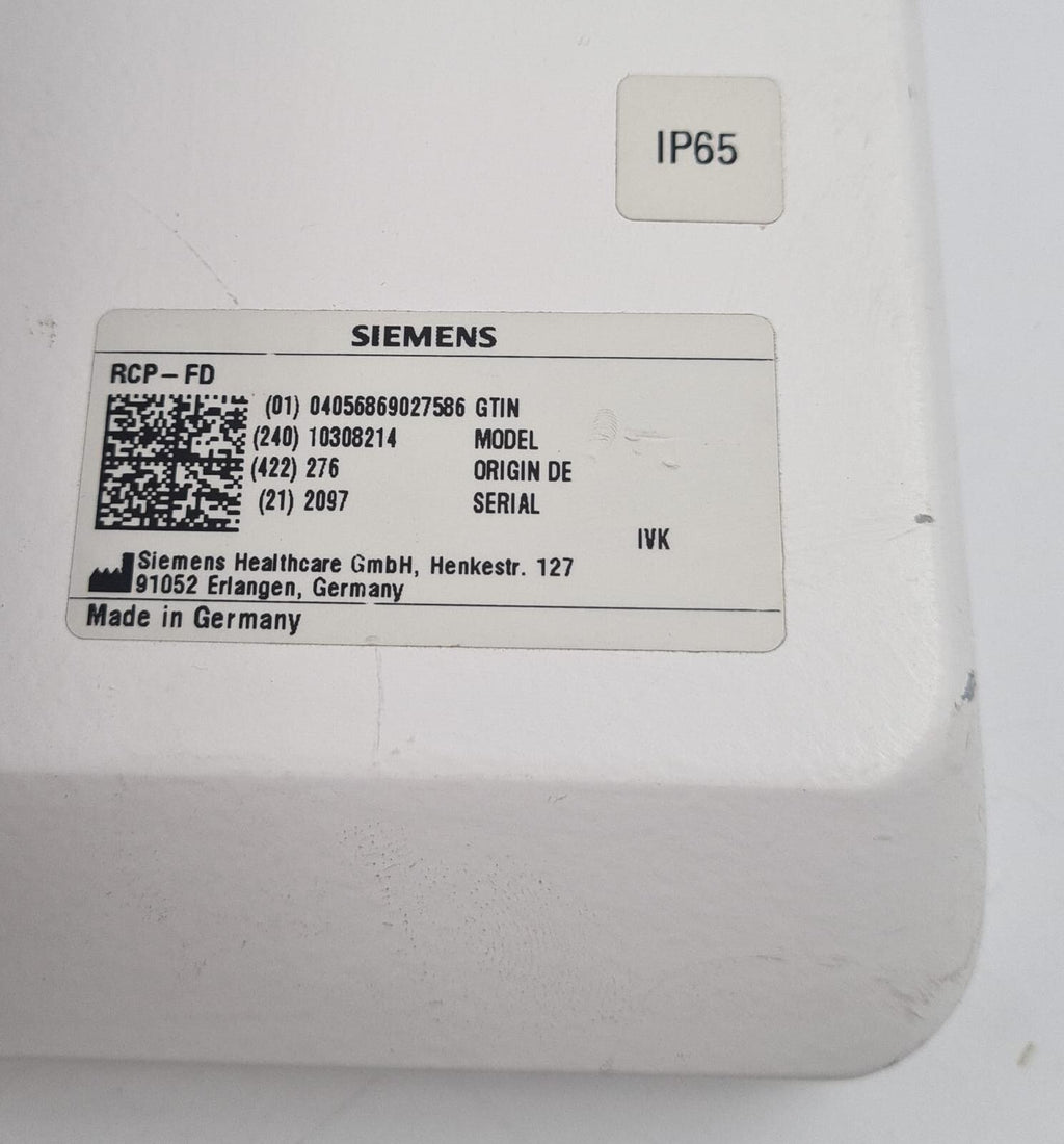 Siemens RCP-FD 10308214 Remote Control Panel W/ Bracket Holder