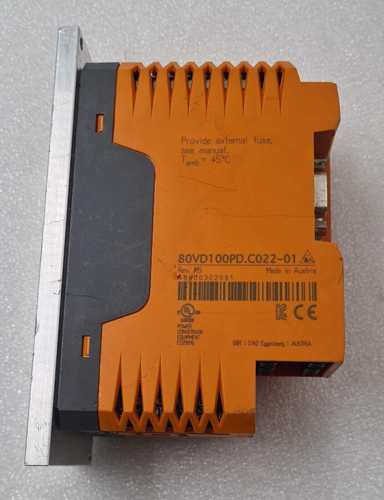 B&R Automation ACOPOS Micro 100D Servo Drive 80VD100PD.C022-01 Rev. H5  **AS-IS