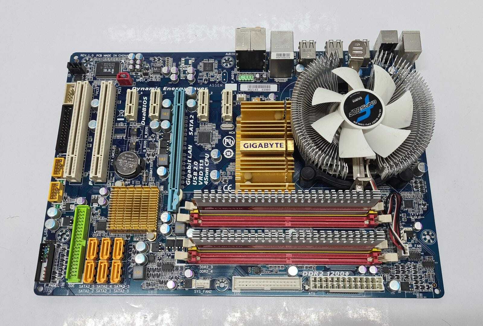 Gigabyte GA-EP43-UD3L Motherboard CPU Intel E7400 SL89Y LGA775 2* RAM CM2X2048