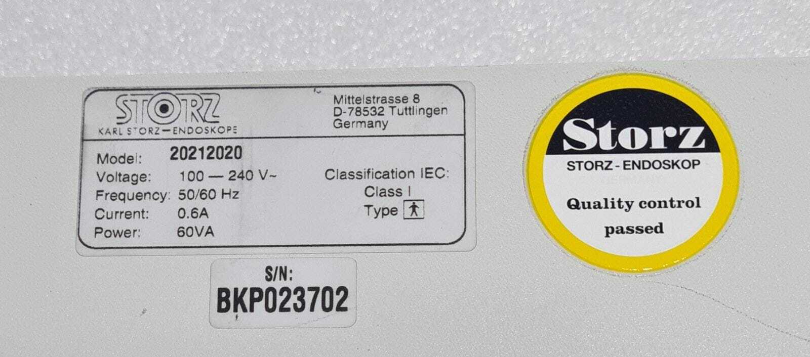 KARL STORZ ENDOSKOPE Telecam SL Pal 20212020 Camera Unit / Processor - FOR PARTS