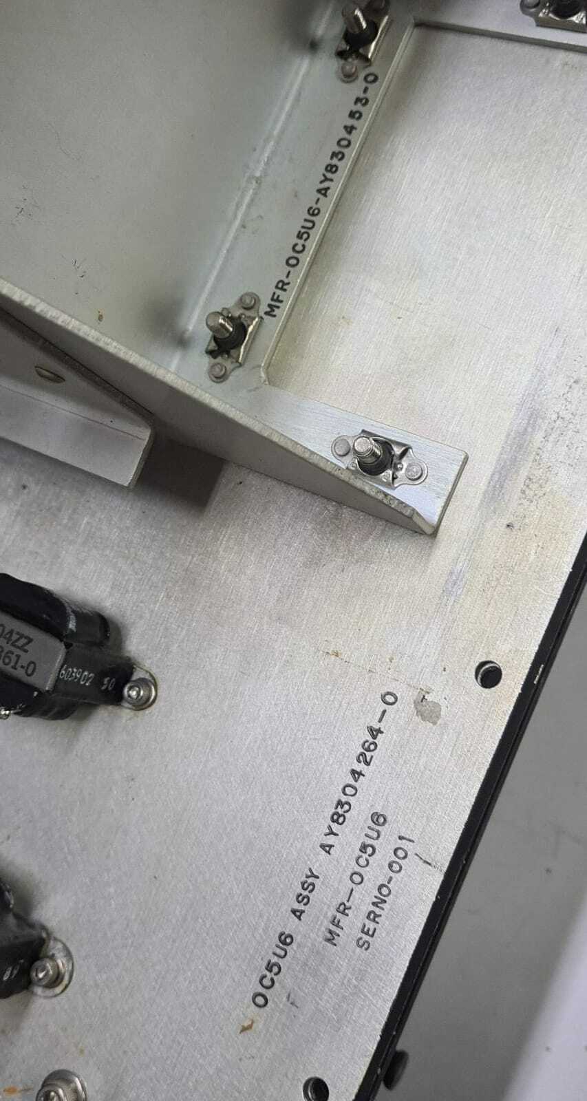 TESTER AIRCRAFT ENGINE TEST SET MFR OC5U6 ASSY SERNO-001