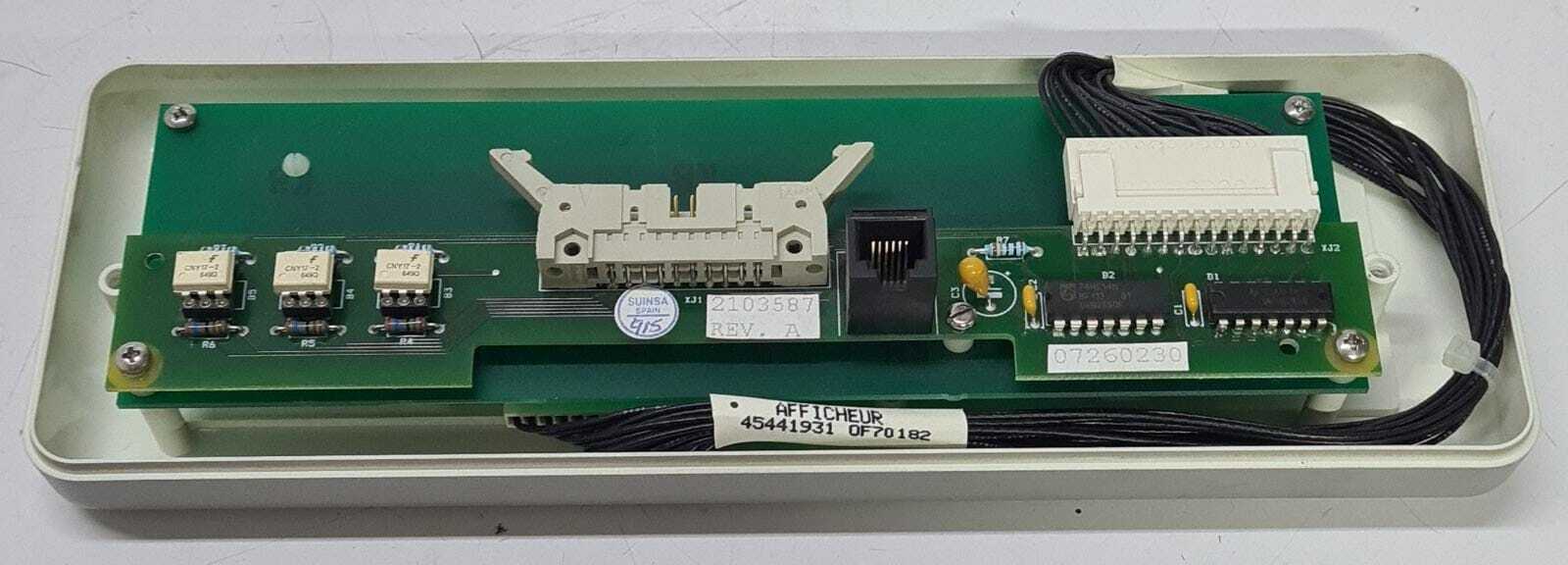 GE Senographe DMR+ 2103587 REV. A Gantry Readout Display Screen 07260230