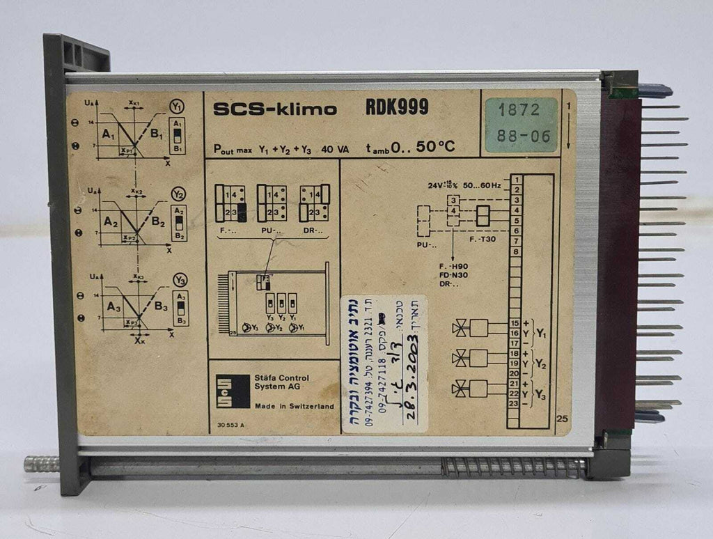 SCS-klimo RDK999 Module PLC Staefa Stafa Control System AG - FOR PARTS