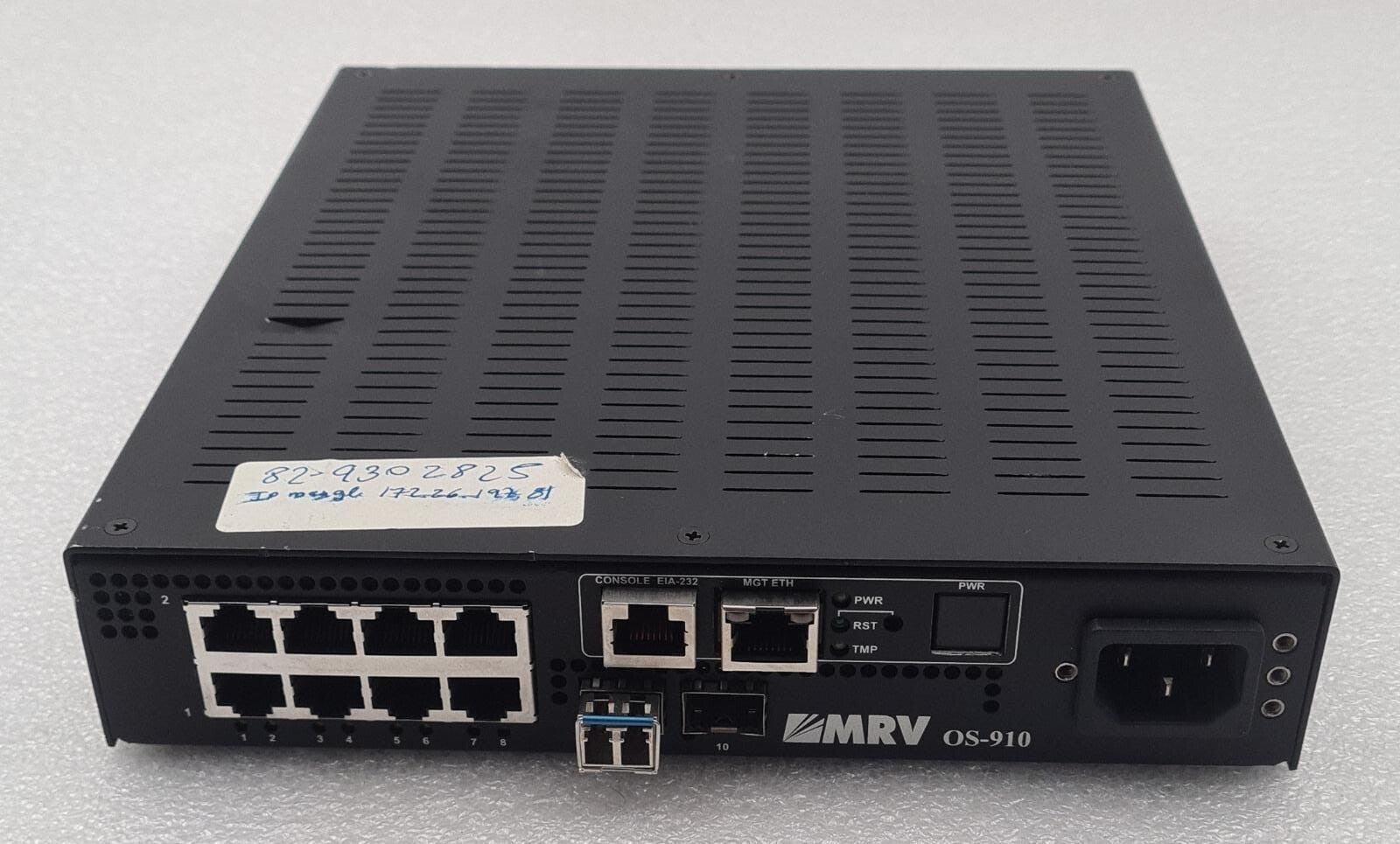MRV OS-910 OS910/AC-1 Demarcation Platform RJ45 10/100/1000 BASE-T+2 1000FX SFP