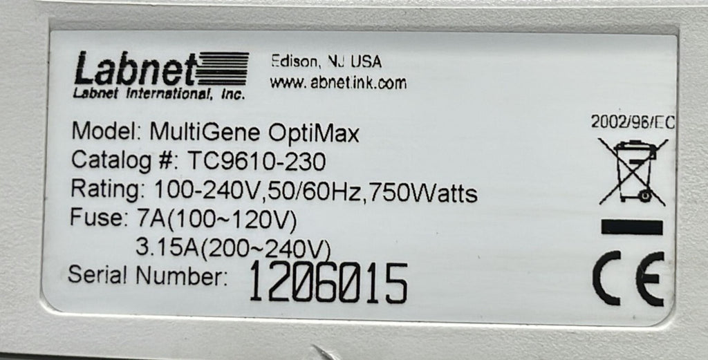 Labnet MultiGene OptiMax TC9610-230