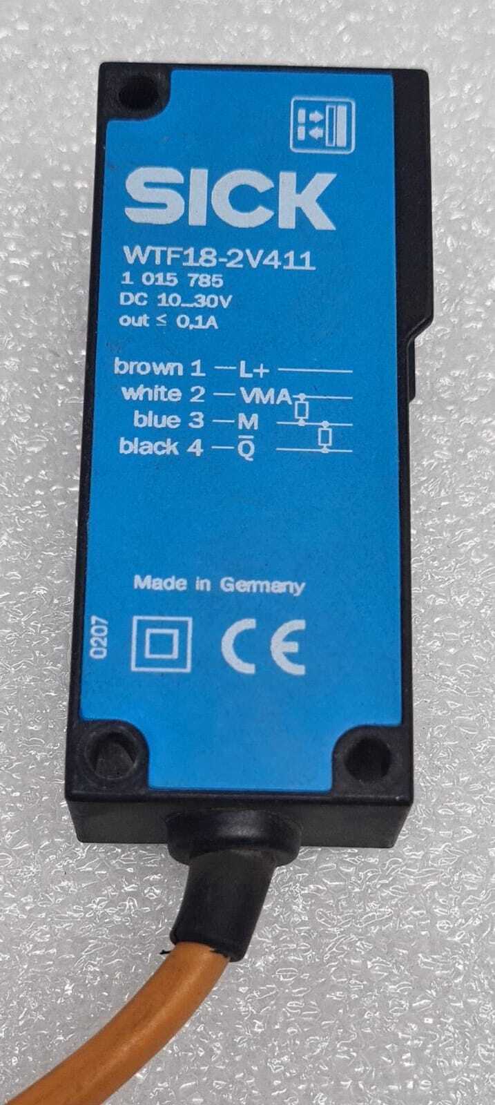 SICK WTF18-2V411 1015785  Reflection Light Barrier Switch Sensor 10-30V