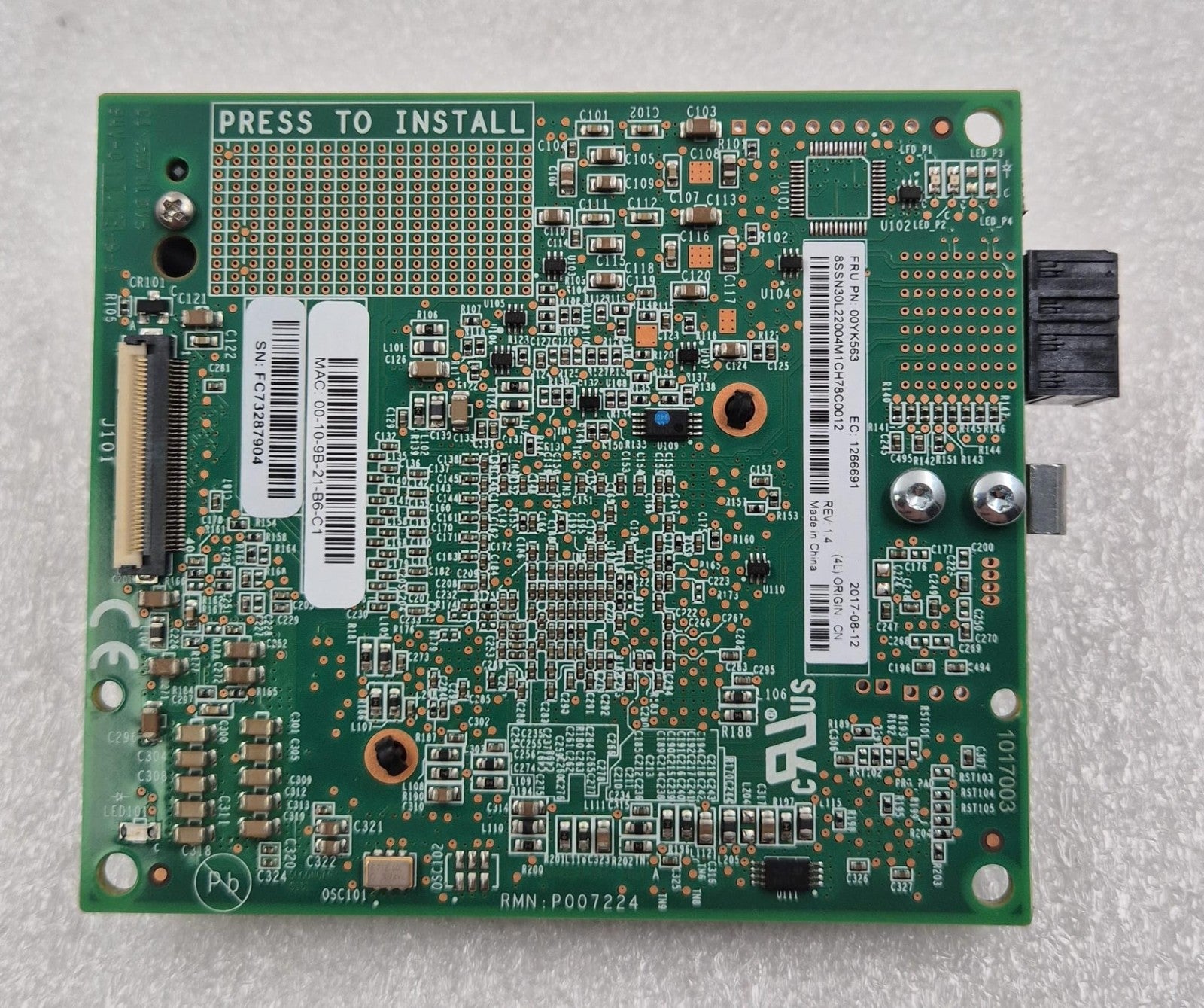 Lenovo 00YK563 EMULEX P007224 4-Port 16Gb Virtual Fabric Adapter for Flex System