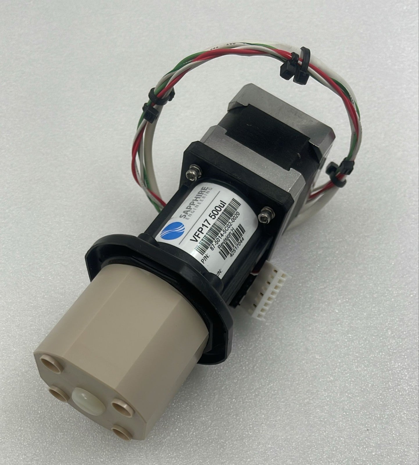 Sapphire VFP17 500µL positive displacement pump front view