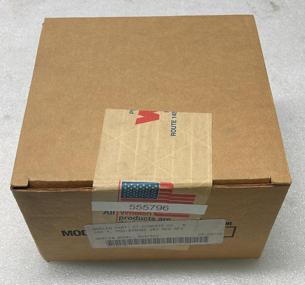 NEW- WHELEN 9037502 01-0790375-02 RED LIGHT WING TIP POSITION STROBE 28V RED RFI