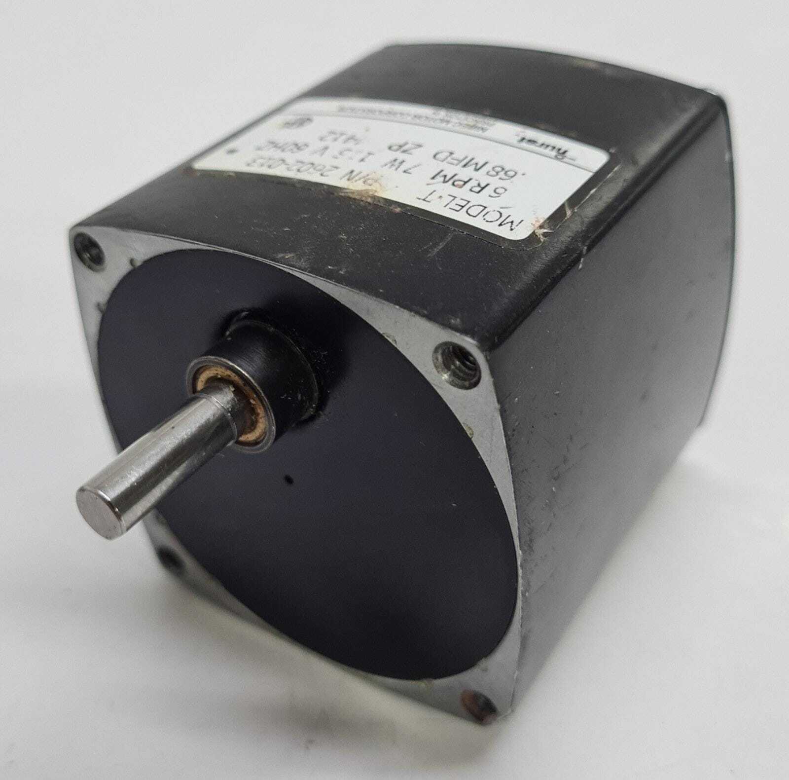 Hurst NIDEC Synchronous Motor 2602-013 T Gearmotor Low Speed 6 RPM 115 V