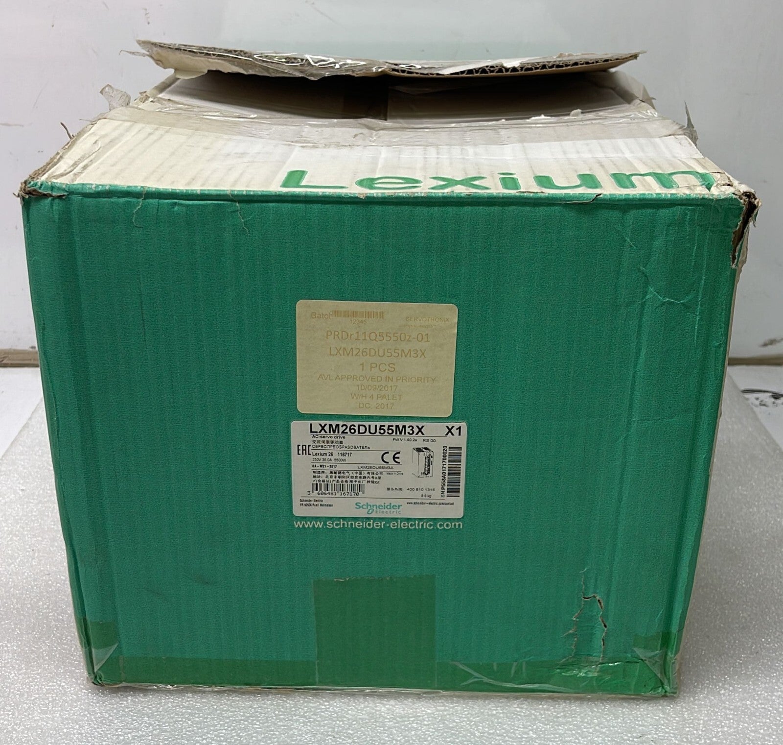 [NEW] SCHNEIDER Lexium 28 116717 AC Servo Drive LXM26DU55M3X 230V 35A 5500W