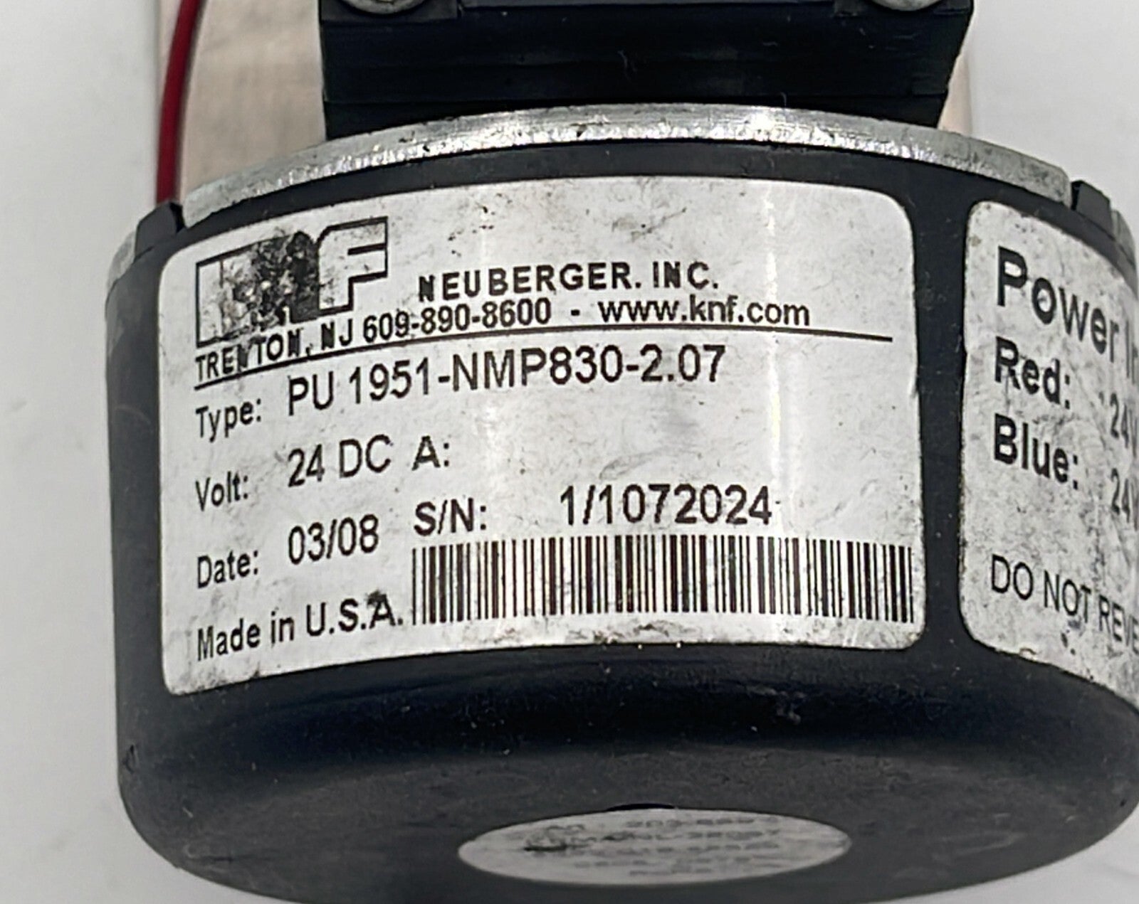 KNF Micro Pump PU 1951-NMP830-2.07 24V