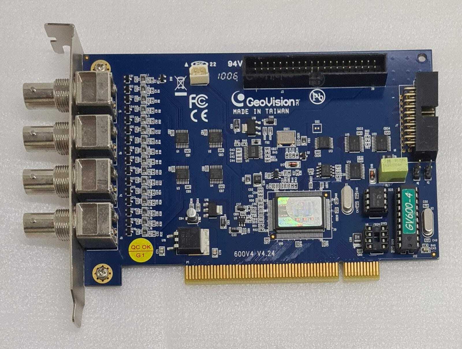 GeoVision 600V4 V4.24 / V4.22 GV-600 GV600-4 4-Channel PCI Capture Card