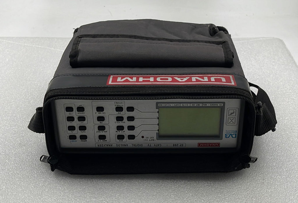 UNAOHM EP 298 CATV TV DIGITAL ANALOG ANALYSER 45-900 MHz DVB W/ CASE **AS IS