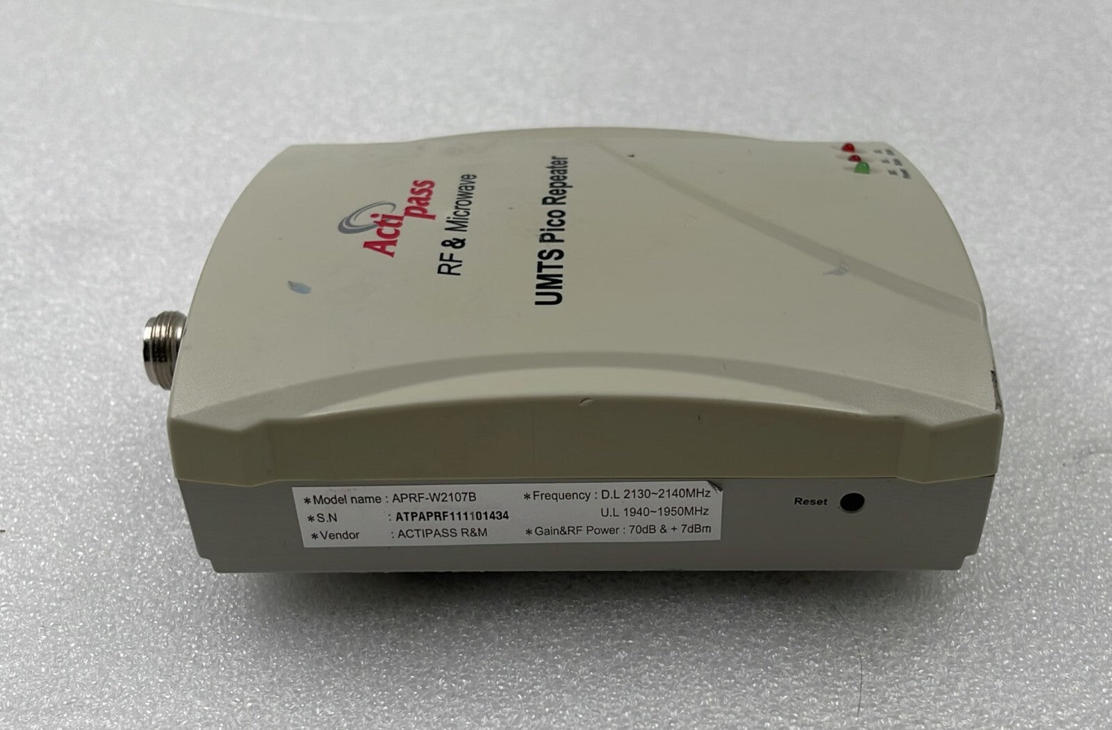 ActiPass RF & Microwave UMTS Pico Repeater APRF-W2107B