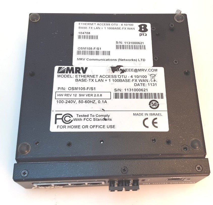 MRV Optiswitch Master 105  Ethernet Access OSM105-F/S1 100-200V 50-60Hz