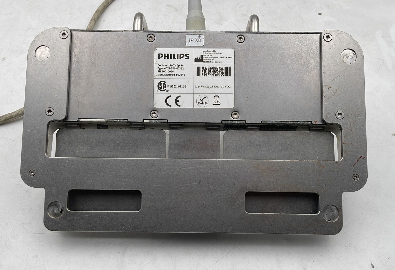 Philips 4522-700-00382 FootSwitch CV 3p 8m Pedal
