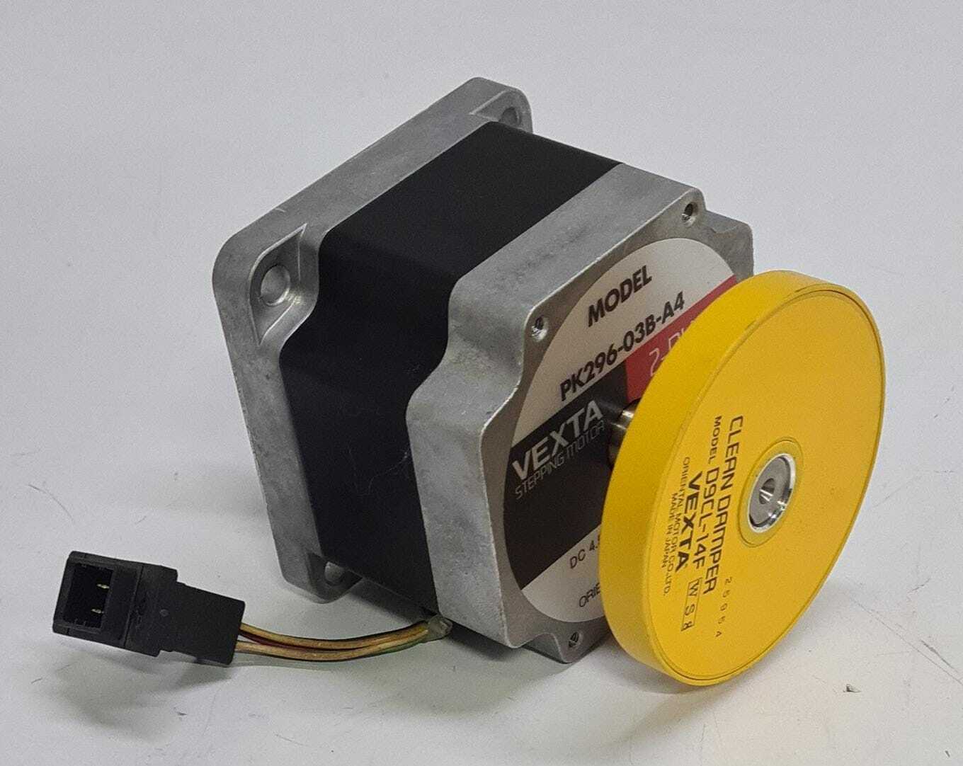 Vexta PK296-03B-A4 Stepping Motor 2-PHASE 1.8/Step W/ D9CL-14F Clean Damper