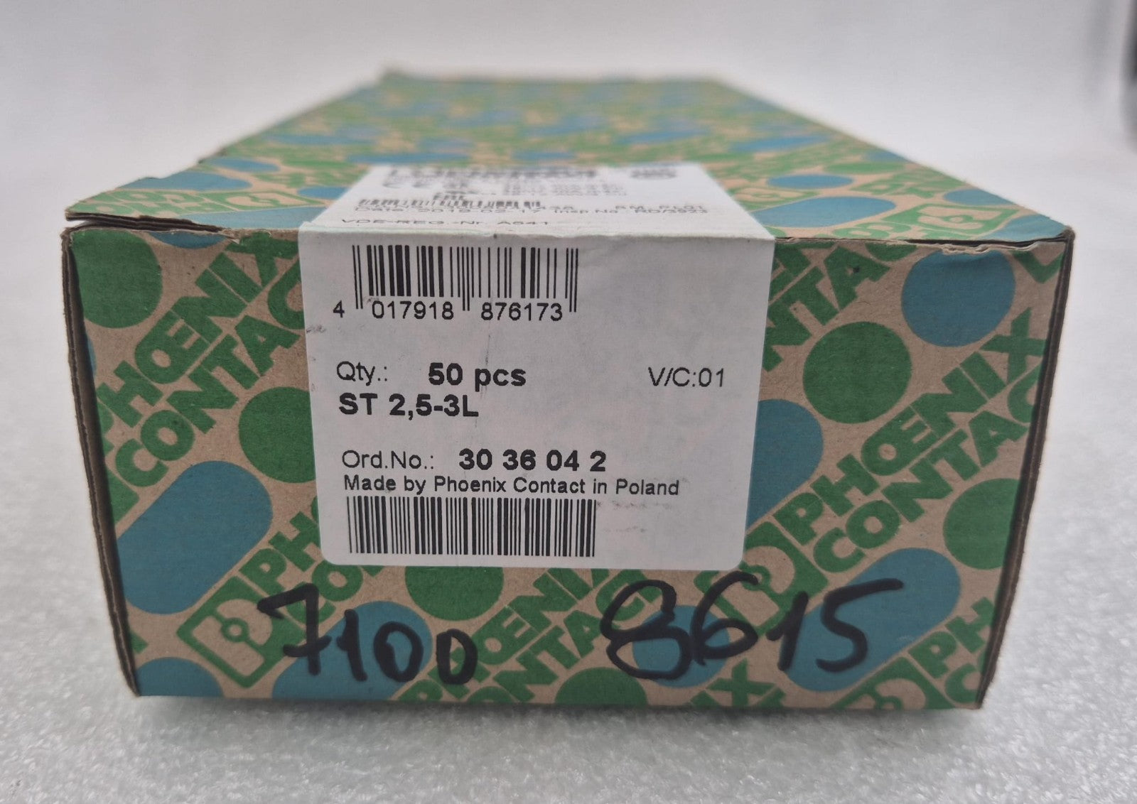 [50pcs] NEW - Phoenix Contact ST 2,5-3L 3036042 Connecting Terminal multi-layer