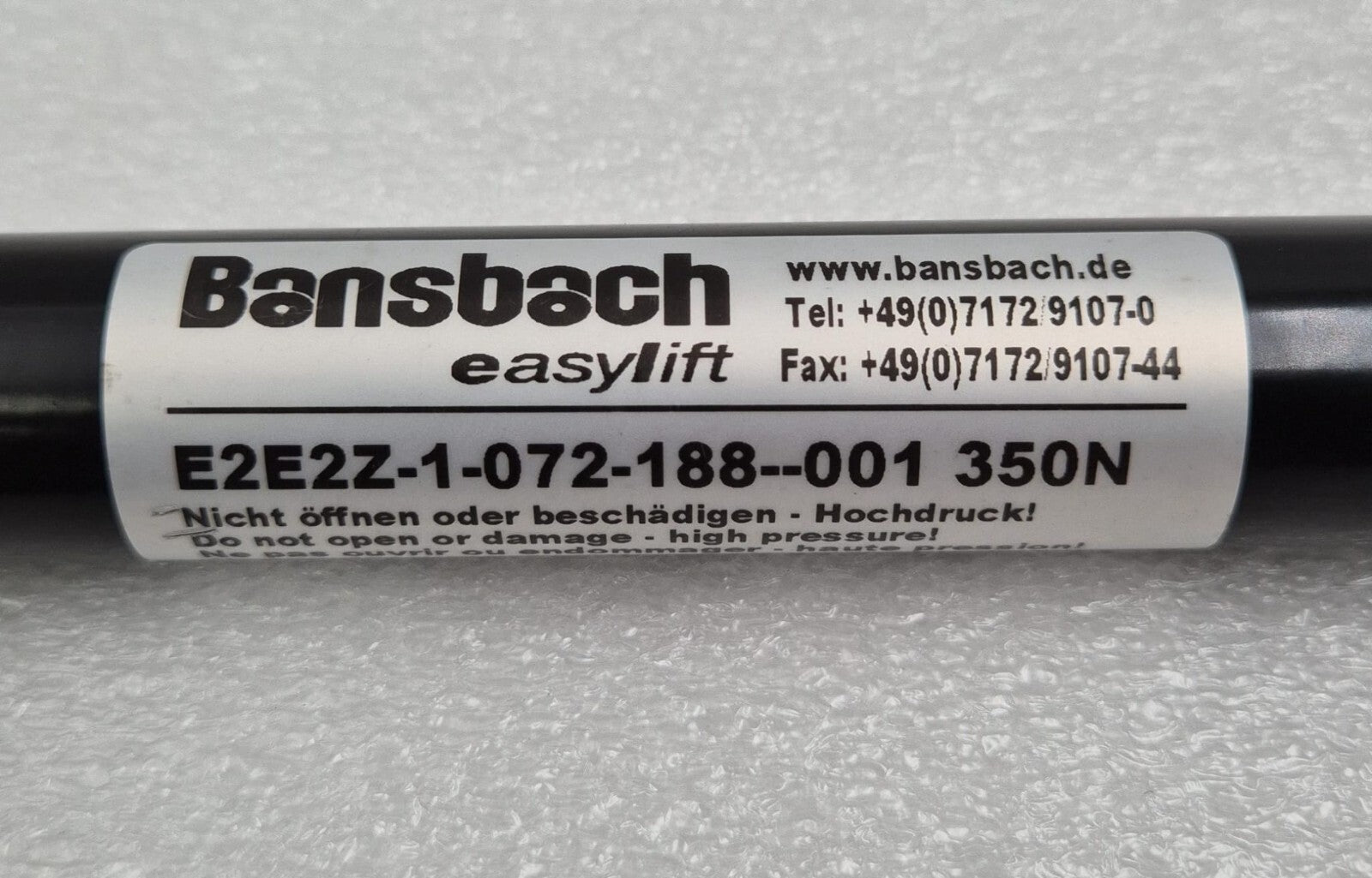 Bansbach Easylift 350N traction gas spring 8 inch actuator modules