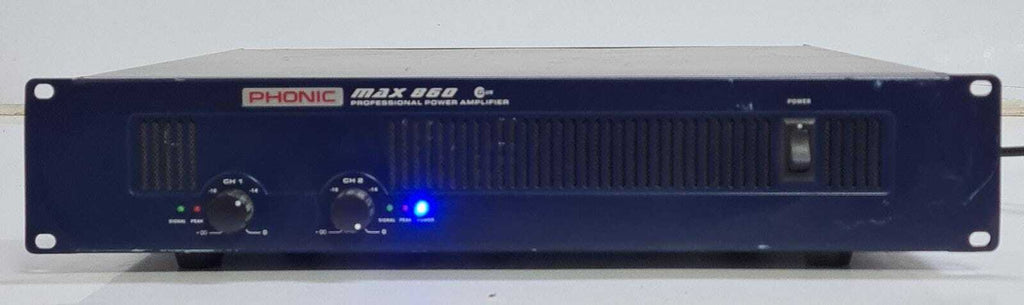 PHONIC MAX 860 Plus Professional Power Amplifier 2 Channel